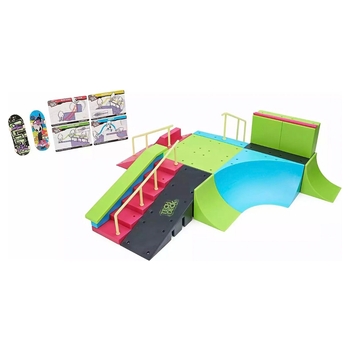 Tech Deck X-Connect Fingerboard Rampe Neon Mega Park mit Fingerskateboards