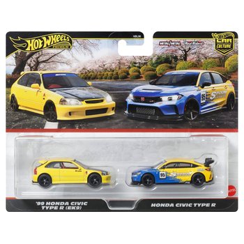 Hot Wheels Premium Car Culture Autos '99 Honda Civic EK9 und Honda Civic Type R 2er Set