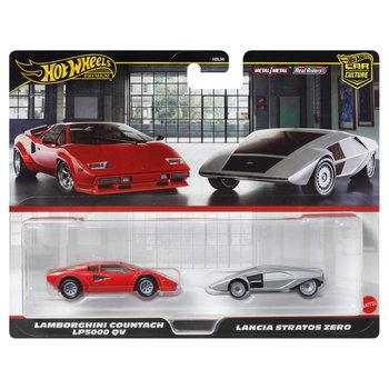 Hot Wheels Premium Car Culture Lamborghini Countach LP5000 QV & Lancia Stratos Zero