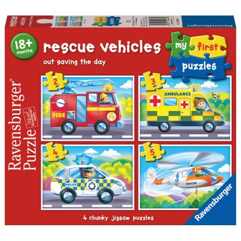 Ravensburger My First Puzzles Rescue Vehicles 4 Pack