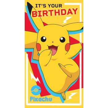 Pokémon Birthday Card Pikachu (No Age)