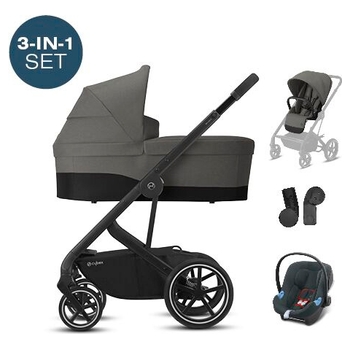 CYBEX 3-in-1 Kinderwagen Balios S Lux Combiwagen grijs