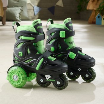 Blindside Training Inline Skates with LED Wheels UK Size 8.5 - 12