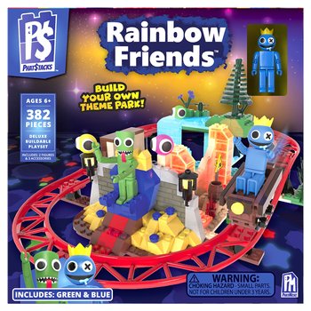 Rainbow Friends Playset Build Your Own Theme Park Deluxe 382 Pieces