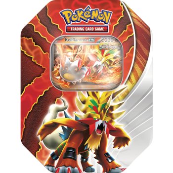 Pokémon Karten Paradox-Schicksale Keilflamme-ex Tin Box mit 4 Booster Packs