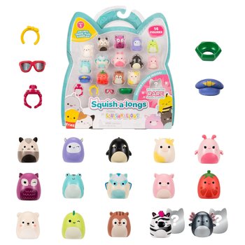 Squishmallows Squish-a-longs Figuren 14er Set mit Ring