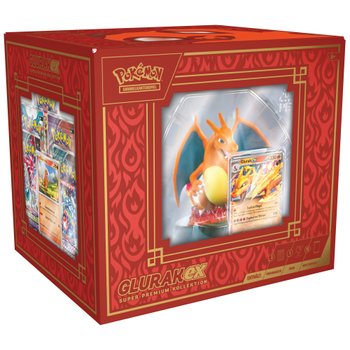 Pokémon Karten Glurak-ex Super Premium Kollektion mit 10 Booster Packs