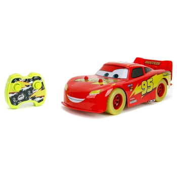 Disney Cars Glow Racers Lightning McQueen Remote Control Car 1:14 Scale
