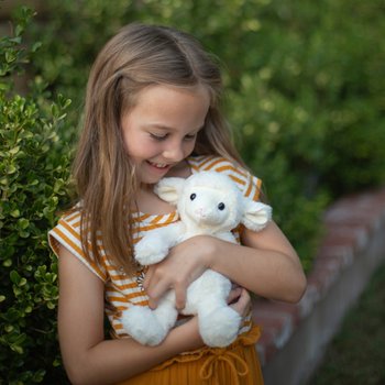 World's Softest Plush White Lamb Soft Toy 25cm