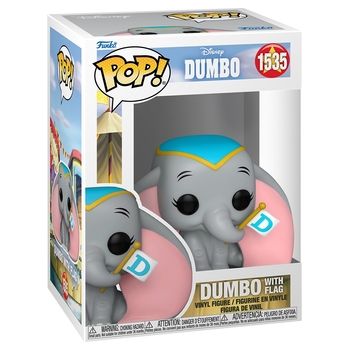 Funko POP! Figur 1535 Disney Dumbo mit Flagge