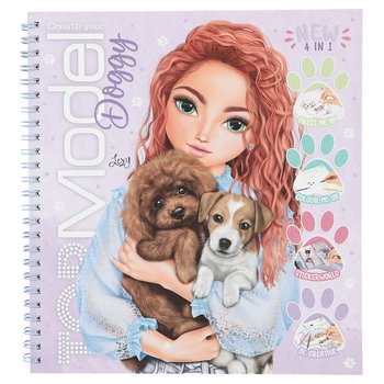 TOPModel Colouring Pages 4-in-1 Activy Book Doggy