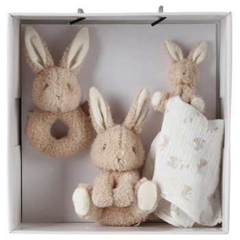 Little Dutch Geschenkset Baby Bunny met Knuffel, Knuffeldoekje en Rammelaar