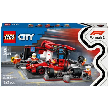 LEGO City 60443 F1 Pit Stop & Pit Crew with Ferrari Car Set