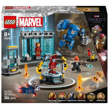 LEGO Marvel 76315 Iron Man's Laboratory: Hall of Armour Set