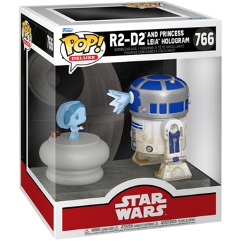 Funko POP! Bobble-Head Figur 766 Star Wars R2-D2 und Prinzessin Leia Hologramm