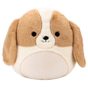 Original Squishmallows Fuzz-A-Mallows Plush Adela the Brown/White Basset Hound 40cm