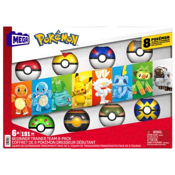 MEGA Building Blocks Pokémon Beginner Trainer Team 8 Pack