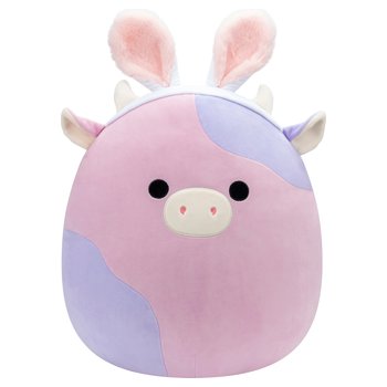 Original Squishmallows Plush Patty the Pink and Purple Cow 40cm (Easter)