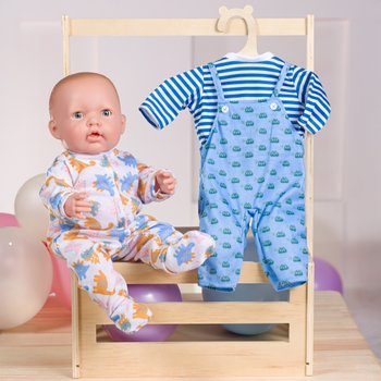 Ivy & Lily Poppenkleertjes Onesie en Tuinbroek 2-Pack