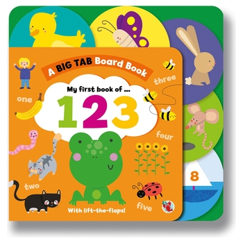 My First Book of 123 Big Tab Interactive Board Book