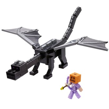 Minecraft Figuren Steve und Ultimativer Enderdrache mit Licht & Sound