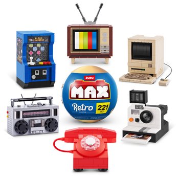 MAX by ZURU Premium Building Blocks Retro Collection Assortment