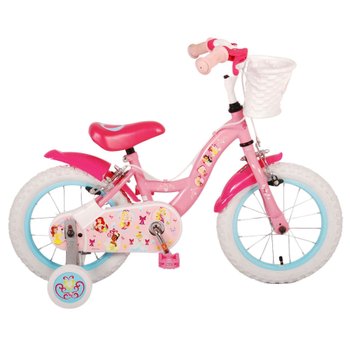 14 Inch Disney Princess Bike with Basket Pink and White