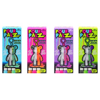 Pour Palz Paint Bear Mini DIY Keyrings