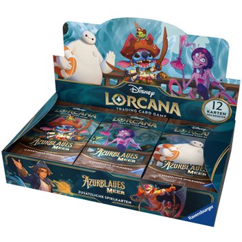 Disney Lorcana Karten Azurblaues Meer Booster Pack sortiert