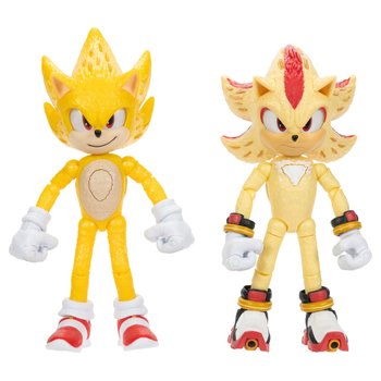 Sonic the Hedgehog 3 Light Up Figuren Super Sonic und Super Shadow 2er Set