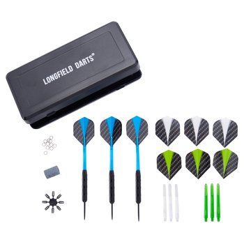 Longfield Stalen Dartpijlen met Case