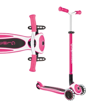 Globber Scooter Folding Pro Lights Pink