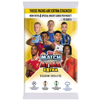 Topps Match Attax Extra 24/25 Fußballkarten Champions League TCG Booster Packs sortiert