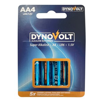 DynoVolt AA Alkaline Batteries 4 Pack