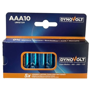 DynoVolt AAA Alkaline Batteries 10 Pack
