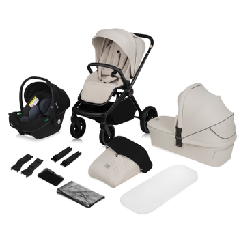 Lionelo 3-in-1 Kinderwagen Mika Plus beige