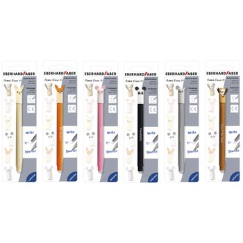 Eberhard Faber Uitwisbare Gelpen Animal Erase it! assorti