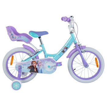 16 Inch Disney Frozen Bike with Doll Carrier Purple and Blue