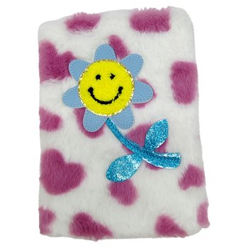 Fluffy Flower Plush A5 Notebook with Pencil Case