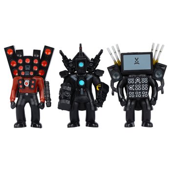 Skibidi Toilet Action Figure Mini Titan Collection Series One 3 Pack