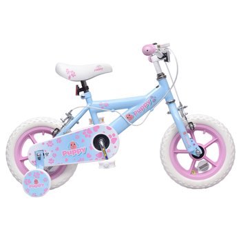 12 Inch Puppy Bike Pastel Blue & Pink