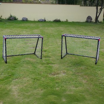 2 Pro Metal Football Goal Set