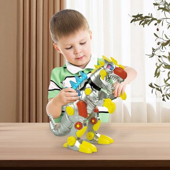 Walking Roaring Tyrannobot Robo Dino Toy 35H cm