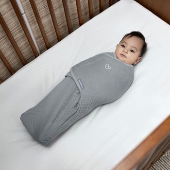 SwaddleMe by Ingenuity 1.5 Tog 0-3 Months Original Muslin Sleeping