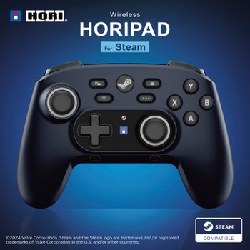 HORI Wireless HORIPAD for Steam Deck & Steam on PC | Midnight Black