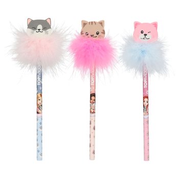 TOPModel Bleistift mit Radier-Topper Cat Love sortiert