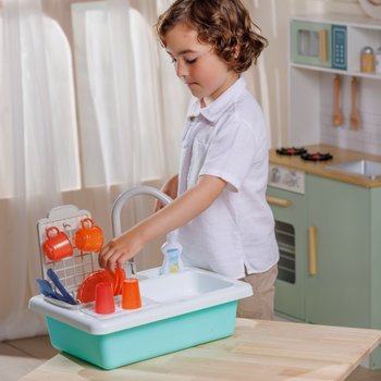 Kitchen Corner Play Kitchen Sink Wash-Up Playset