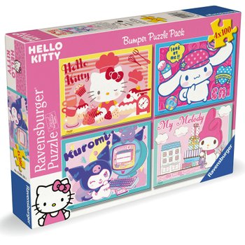 Ravensburger Hello Kitty & Friends Jigsaw Puzzles Bumper 4 Pack 100 Pieces