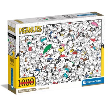 Clementoni Peanuts Impossible Puzzle Jigsaw Puzzle 1000 Pieces