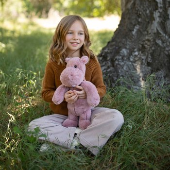 World's Softest Plush Hippy Hippo the Mauve Hippo Soft Toy 40cm